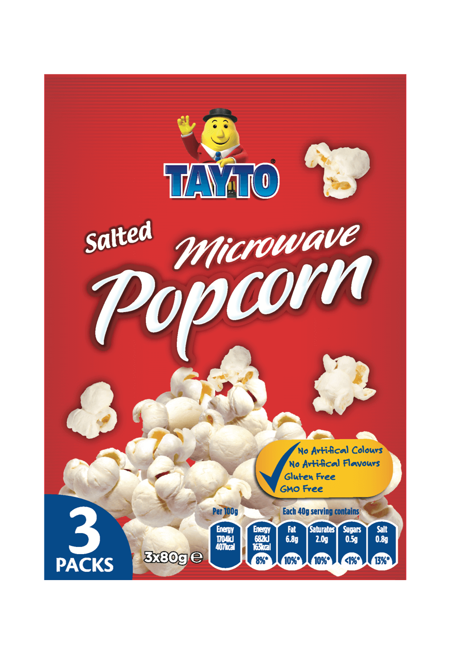 Tayto Microwave Popcorn Salted